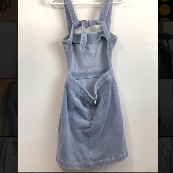 Forever21 Corduroy Baby Blue Overall Dress - Picture 2 of 5